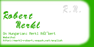 robert merkl business card